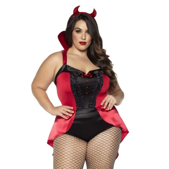 Plus Devilish Darling Devil Costume